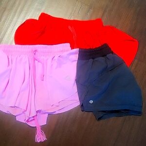 Set of 3 Shorts S2 and Small Lululemon